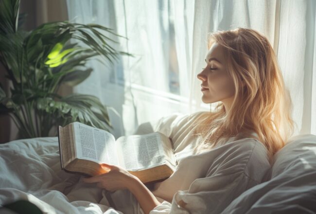 bunnybags_photorealistic_picture_of_a_relaxed_woman_reading_a_2ac1771b-dfb4-4766-aeb9-8151da8179ba_2